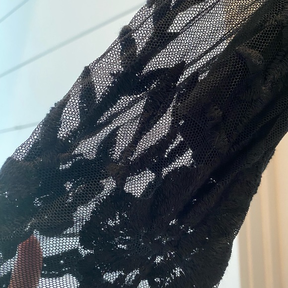 Maxwell Black Lace Midi Dress Small Medium - Picture 2 of 6